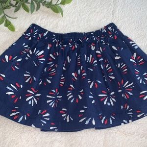 Gymboree Blue Fireworks Skirt Baby Girl 6-12 mos. EUC
